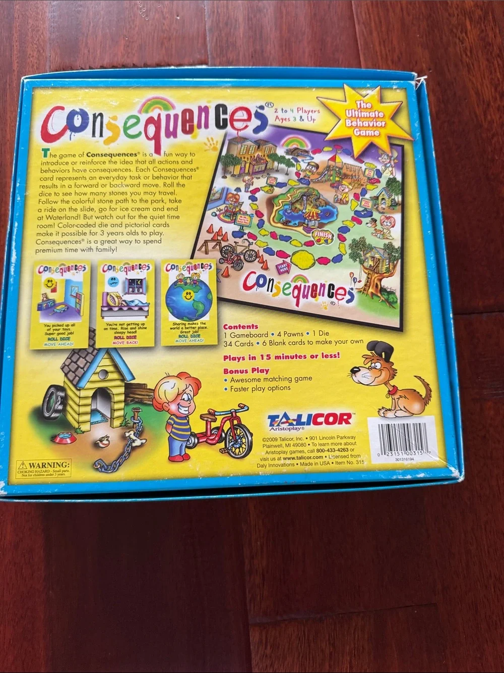 Consequences Kids Board Game - Colorful